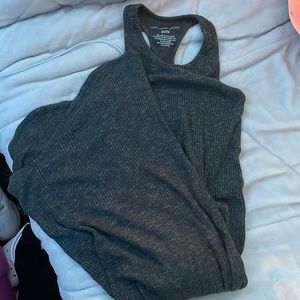 AéRopostale dark grey fitted maxi dress